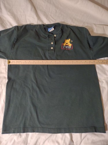 Top Winnie The Pooh Mangas 3/4 Verde Con Pooh Bordado Mediano De Colección - Imagen 7 de 14