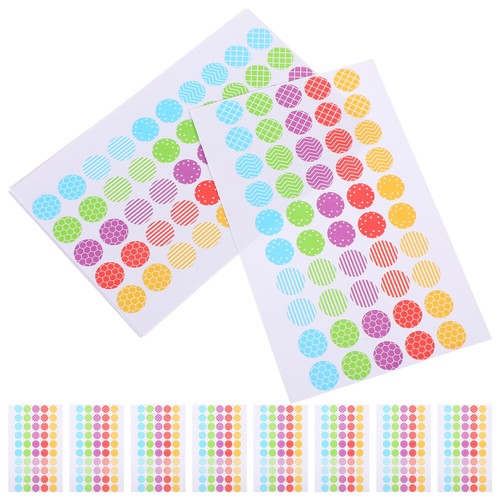 10 Sheets Hole Reinforcement Stickers Binder Paper Hole Ring Labels for Office - Picture 3 of 12