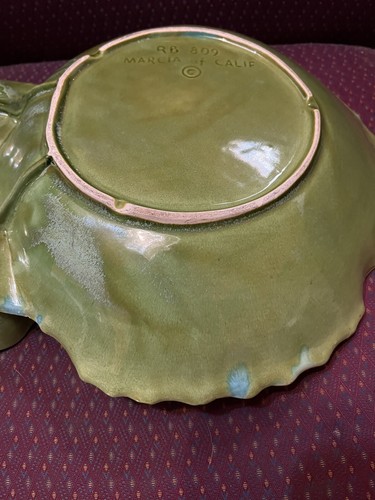vintage Marcia of California RB 809 clam shell 2 Tier serving dish - Picture 9 of 12