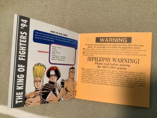 SNK Neo Geo CD - The King of Fighters '94 - US VERSION INSERT ONLY NO DISC - Picture 3 of 7