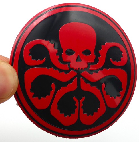 1 pegatina emblema insignia de calcomanía Hydra automóvil camión 56 mm en forma de cúpula negra/roja - Imagen 8 de 12