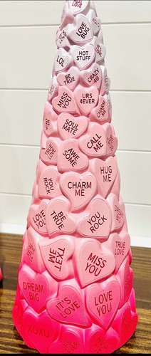 20 Zoll großer rosa Ombré Gespräch Herz Baum - Bild 6 von 8