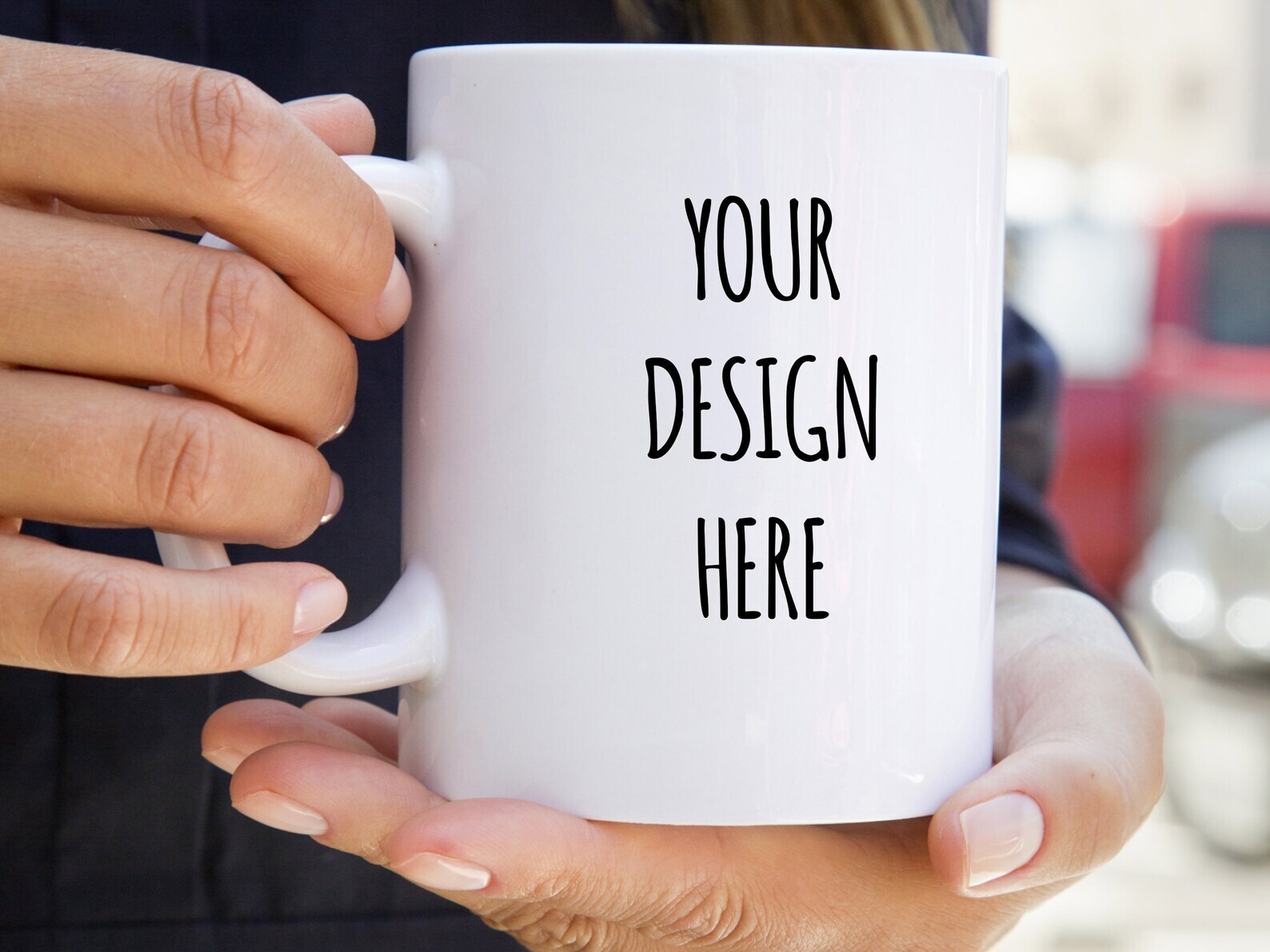 Custom Ceramic Coffee Mug White Add Your Own Logo Text Images Or Artwork