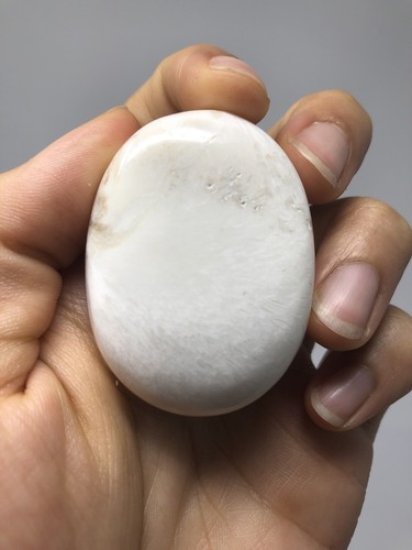 Scolecite Palm Stone 1.8oz! Polish Synergy12 High Vibrations. Healing N7 - Picture 4 of 6