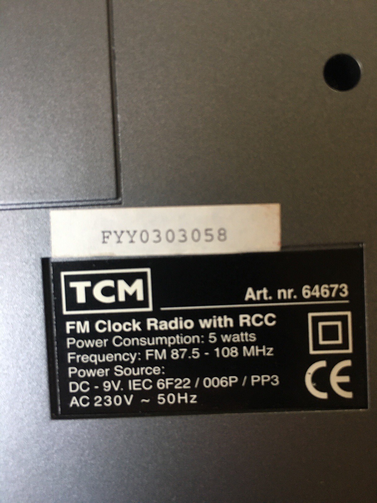 TCM Radio Controlled Clock eBay