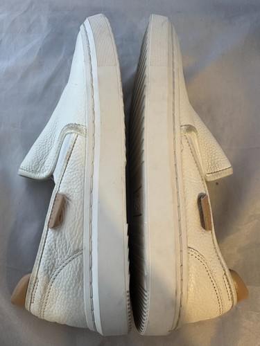 Baskets à enfiler femme UGG Alameda, cuir blanc vif, femme taille 9,5 - Photo 3 sur 5