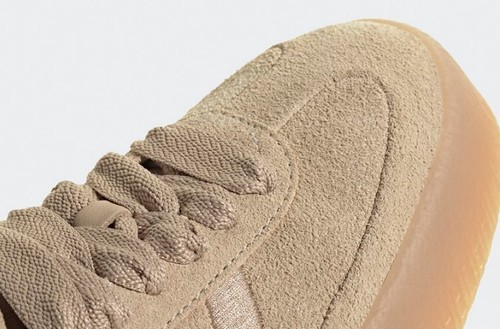 Adidas originals Women's SAMBAE Sneakers white GUM JQ0254 suede brown - Picture 2 of 7