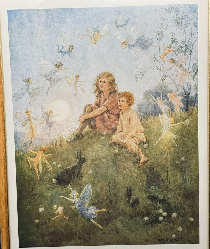 ‘Do You Believe In Fairies ‘ Margaret W. Tarrant Vintage Framed Art