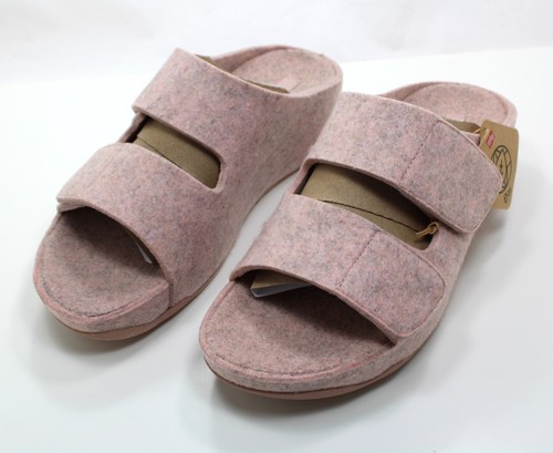 FitFlop Shuv Slide Sandals Womens Size 9 Pink 2-Bar Felt NEW FF512 PRICE REDUCED
