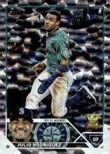 2023 Topps #330 Julio Rodríguez Silver Pattern Foilboard
