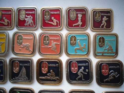 Juegos Olímpicos 80 Moscú 80 URSS Insignias Juego Completo Insignias Deportes Olímpicos 25 piezas - Imagen 3 de 6