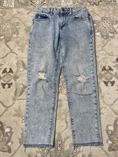 Gap Kids Girls Girlfriend Adjustable Waist Casual Denim Jeans Light Blue Size 12
