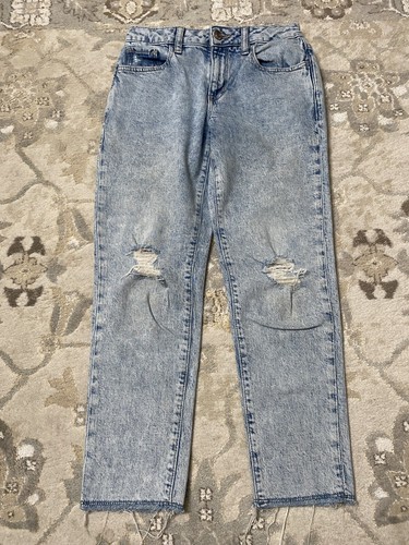 Gap Kids Girls Girlfriend Adjustable Waist Casual Denim Jeans Light Blue Size 12