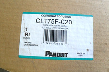 QTY85ft - Panduit CLT75F-C20  corrugated loom tubing slit wall measures .75" blk
