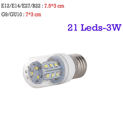3W - 32W E12 E14 E27 E26 B22 G9 GU10 CA LED Corn Bulb 2835 SMD Light White Lamp - Picture 13 of 22