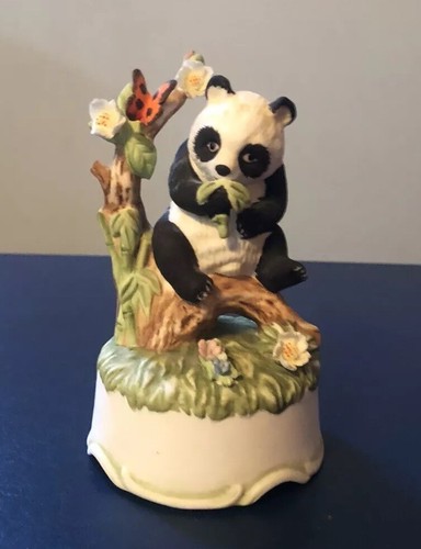 Vintage Towle Fine Bone China Panda Music Box