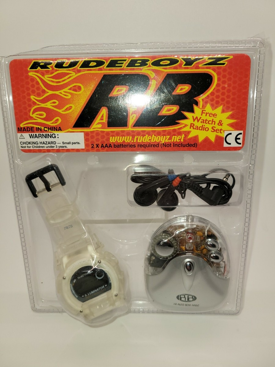Rudeboyz RB Clear Watch &amp; Radio Set Brand New | eBay