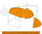 Chevrolet GM OEM 05-10 Cobalt Door Side Rear View-Mirror Assy Right 15943877