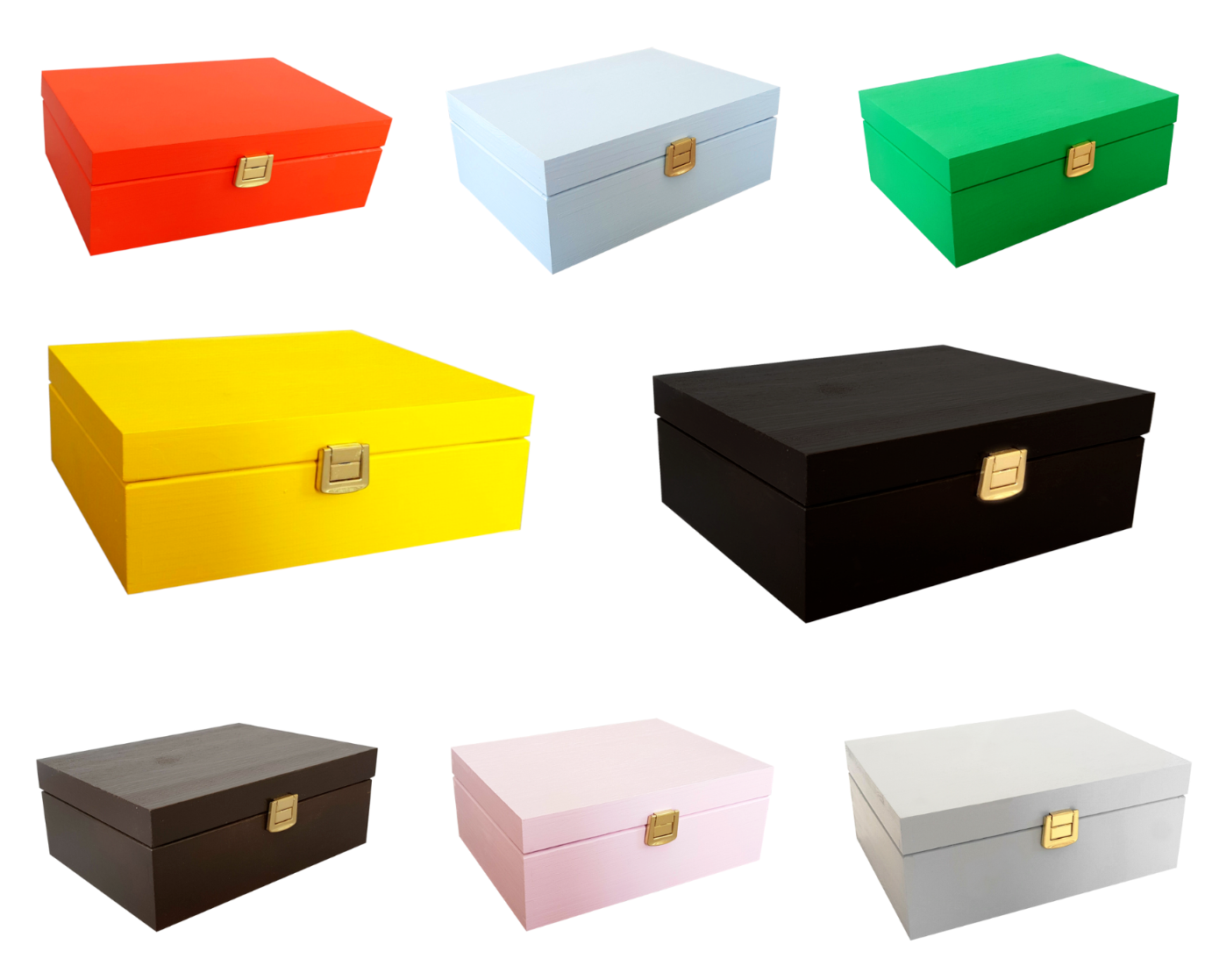 Wooden Tea Box with Lid 3 8 9 Sections Chest Jewelry Storage Gift