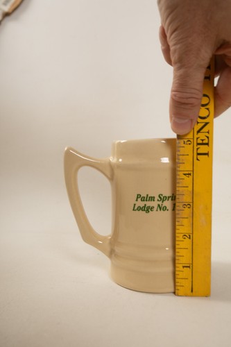 Tazza Palm Springs Elks Lodge n. 1905 Stein (UB2/JSF6) ceramica USA tazza BPOE - Foto 7 di 9