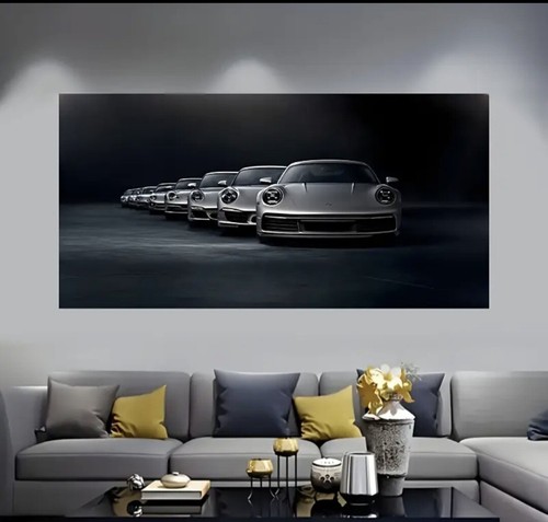 Porsche911 Poster 70x210cm Historie,Leinwand,Ikone,Sportwagen,Garage,Wohnzimmer, - Picture 9 of 11
