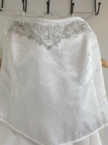 Henry Josef white beaded sweetheart bustier and skirt bridal set uk 8 - Bild 3 von 12
