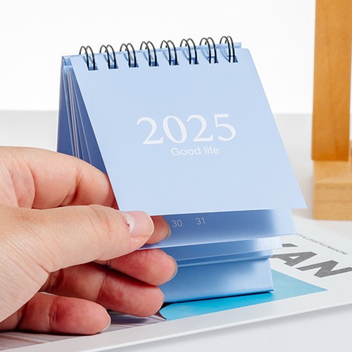 2025 Mini Desk Calendar Small Desktop Standing Flip Monthly Calendar Decorative - Picture 10 of 18