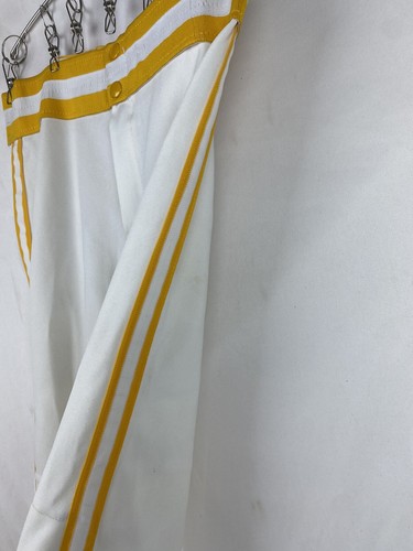 Vintage Youth Large Baseball Pants Uniform Deadstock 70s White Gold Majestic Kid - Picture 7 of 12