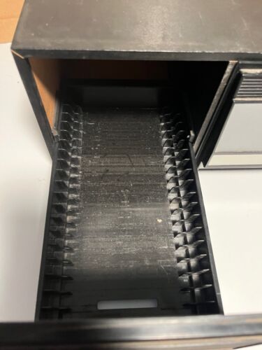 Porta CD vintage, nero contiene 40 CD, 2 cassetti larghi 13" - Foto 4 di 9