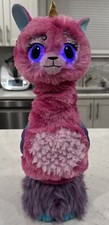 HATCHIMALS LLAMACORN UNICORN INTERACTIVE TALKING TOY PINK PURPLE 10 MOODS Tested
