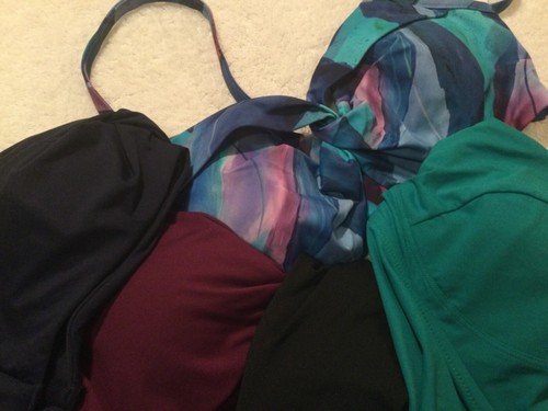 NWT Athleta 36D/DD Twist Up Bikini Top 386376 Swim Make a Splash Cool L M - Picture 8 of 10