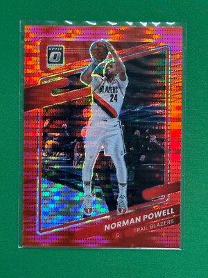 2021-22 Panini Donruss Optic Basketball Norman Powell #121 Red Pulsar Prizm