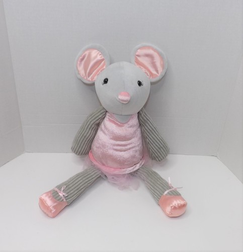 Peluche Scentsy Buddy Maddie la Gris Bailarina Ratón Juguete de Peluche Sin Scent Pak 15"
