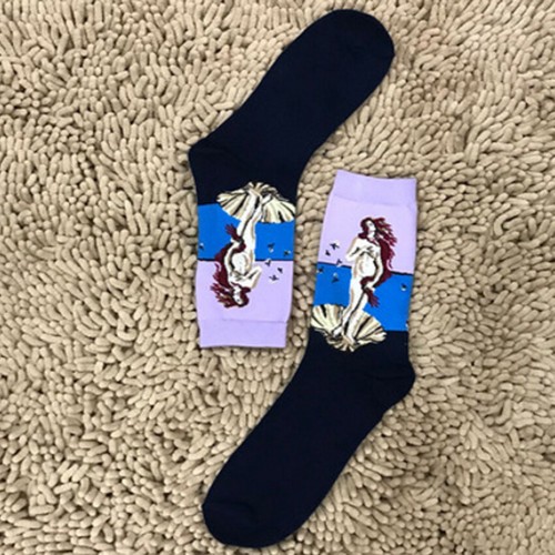 Nuevo Informal Algodón Calcetines Diseño Multicolor Moda Vestido Para Hombre Mujer Calcetines - Imagen 83 de 125
