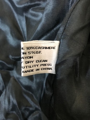 Vintage Guy Laroche Blazer Tweed Glen Check Mens 42S Black Gray Wool Blend - Picture 9 of 11