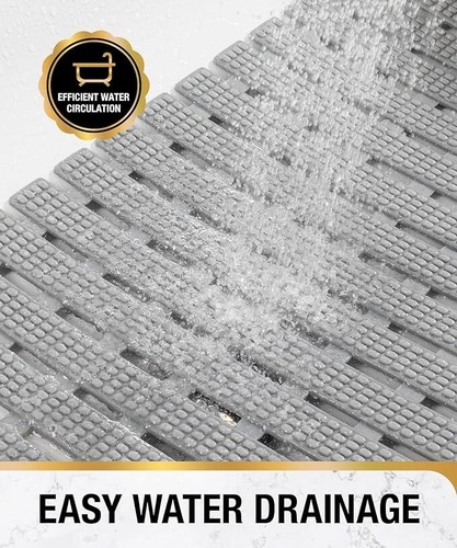 Shower and Bathtub Mat Non Slip, 27X15 Inch Bath Mat for Tub, Quick Drain Bath T - Picture 6 of 10