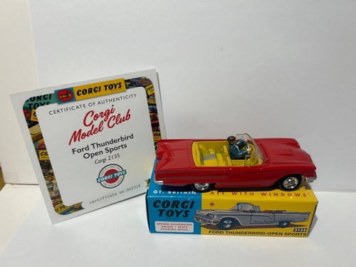 Corgi Toys 215s Ford Thunderbird, CMC re issue with Certificate. - Picture 1 of 10