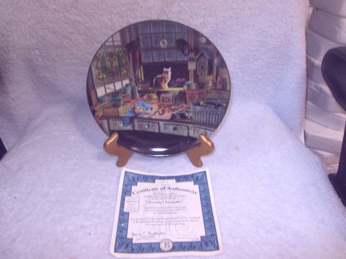 Bradford Exchange 8" Kätzchen Katze Teller 8er Set Summer's Sweet Pursuits 8" - Bild 5 von 12