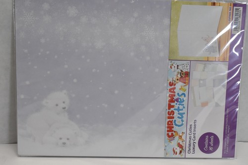 Hunkydory Crafts Christmas Cuties Luxury Inserts & Papers Pack Of 16 Sheets - Picture 4 of 6