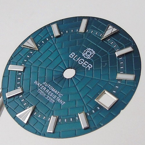 Reloj 29mm Estéril Blanco Mar Azul Sunburst Cuadrante Ajuste Japón NH35 NH36 Movimiento - Imagen 9 de 12