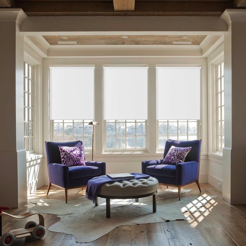 ChrisDowa 100% Blackout Roller Shade, Window Blind with Thermal Insulated, UV - Picture 7 of 9