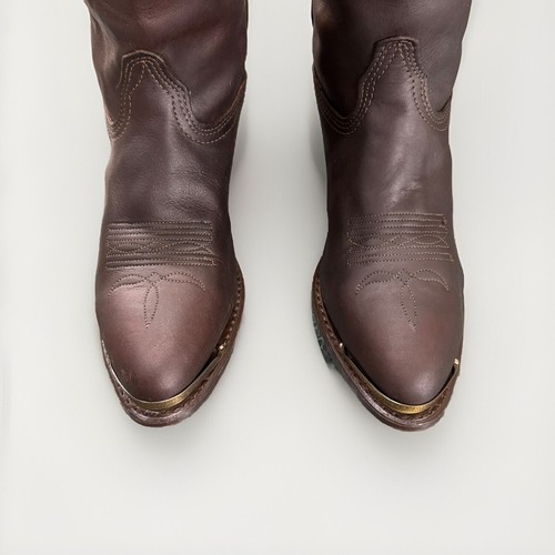Durango Western Cowgirl Boots Brown Leather Women’s Size 7M Filigree Toe Cap - Picture 3 of 10