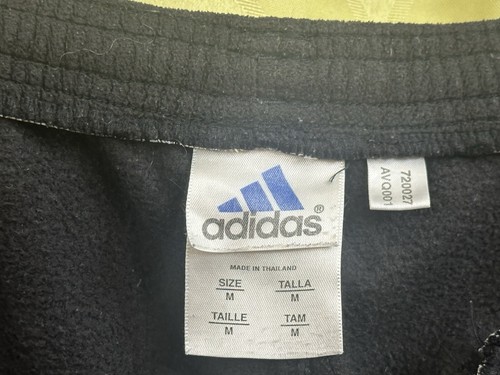 M Vintage 2001 ADIDAS Polar Fleece WARMUP SUIT Full Zip Top Drawstring Pants - Picture 10 of 11