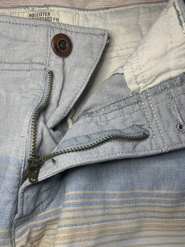 Men's Hollister Cali Longboard Short SIZE 28 EUC Light Blue with Stripe - Picture 5 of 9