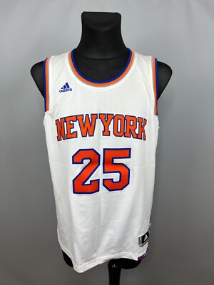 Adidas INT Swingman NBA New York City Knicks Jersey ROSE #25 CB9701 White