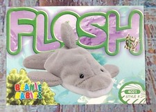 Beanie Babies Trading Card 1999 Flash the Dolphin 2nd Ed Ser 4 #182 ARTIST PROOF