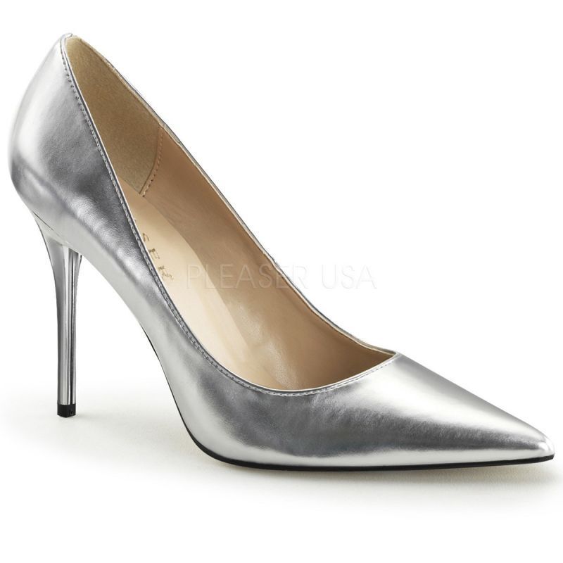 PLEASER CLASSIQUE-20 Pumps Silber Party Gogo Klassisch elegant Tabledance Sexy . PLEASER CLASSIQUE-20 Pumps Silber Party Gogo Klassisch elegant Tabledance Sexy .
