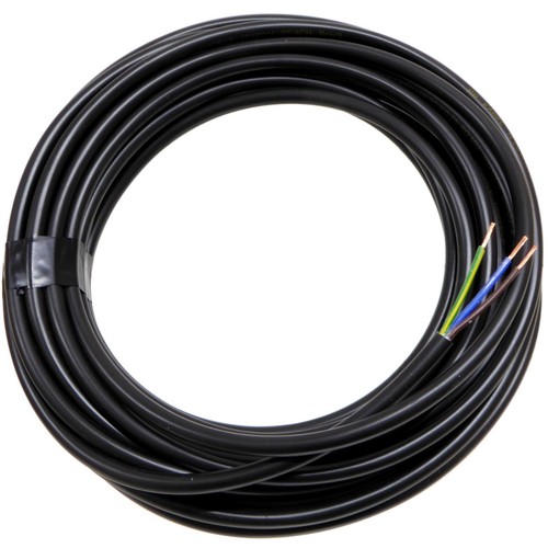 3 Core 0.75mm Round Flex Flexible PVC Cable 6A for Lighting Black White - Picture 32 of 35