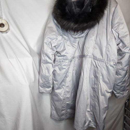 6X 30W Torrid Grey 3 in 1 Twill Parka Faux Fur Hood coat jacket Convertible, rem - Picture 12 of 16