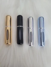 Four Refillable Portable Mini Travel 5ml Perfume Spray Scent Bottles-New
